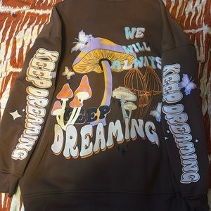 Mushroom zip up hoodie